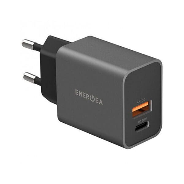 ENERGEA PD USB-C+QC USB-A port wall charger 20W
