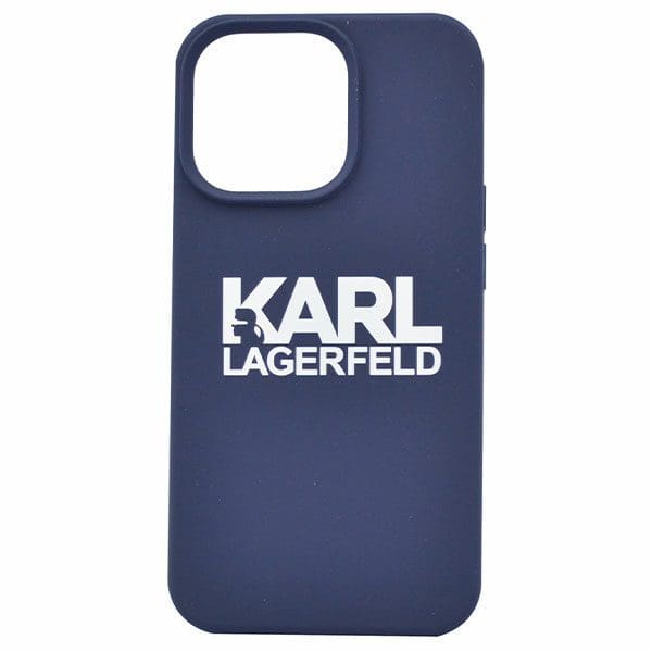 Karl Lagerfeld Silicone Case iPhone 13 Pro Max Blue